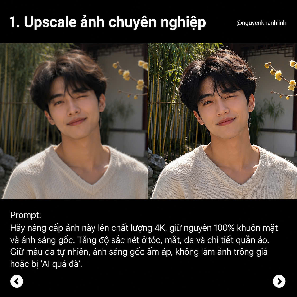 Prompt Gemini chỉnh sửa ảnh chuyên nghiệp